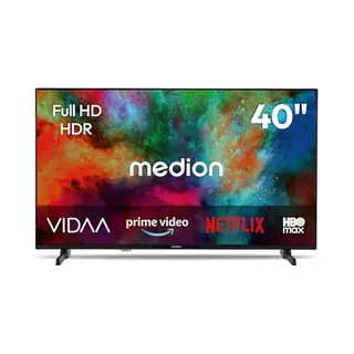 Medion Life Md 840101 Smart-Tv, 100, 3 Cm (40'') Fhd Display, Hdr, Pvr Ready, Bluetooth®, Vidaa App Store, Netflix, Disney+, Paramount+ & Amazon