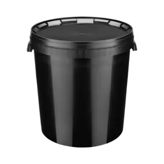 Garronda Eimer Mit Deckel 30 L Für Die Lagerung Von Lebensmittel- Und Chemischen Produkten 1 Stück Schwarz Gd-0104