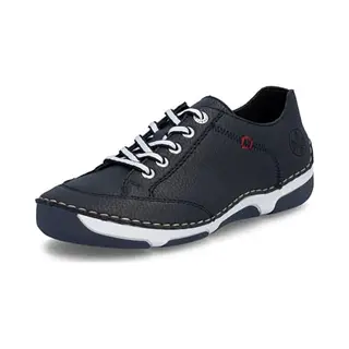 Rieker Veterschoenen Voor Dames 55901, Blauw, 38 Eu
