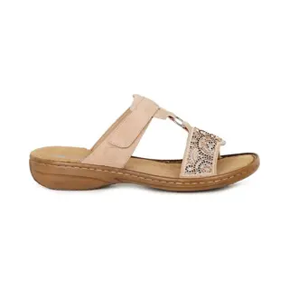 Rieker -Dames - Oud Roze - Slippers & Muiltjes - Maat 38