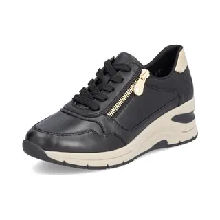 Rieker Lage Sneakers Voor Dames N9301, Zwart 00, 39 Eu