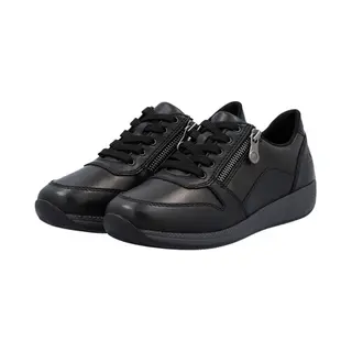 Rieker-art N1100-25-dames-zwart-bruin-veter-rits Maat 38