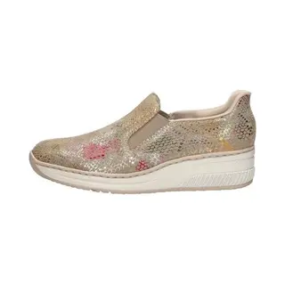 Rieker Ready 2 Gb 48761 Shimmer Suede Slip-on Schoenen, Neutraal, Meerkleurig, 39.5 Eu