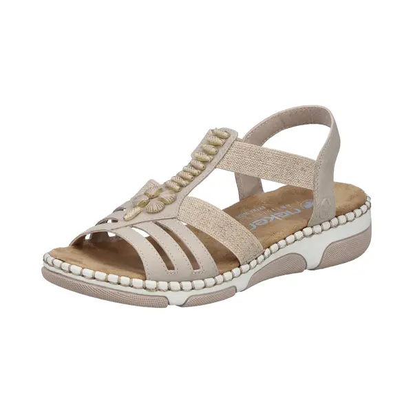 Rieker Dames Sandaal - 66201-62 Beige - Maat 43 thumbnail