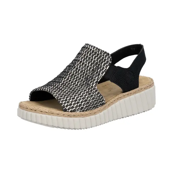 Rieker Sandaal 69276-00 Zwart thumbnail
