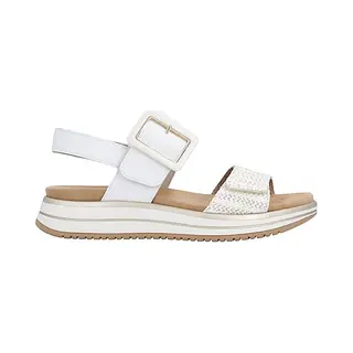Remonte D1J53-81 Sandalen Wit Leer Dames - Wit/Goud - 42