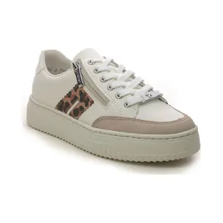 Rieker Damen Low-Top Sneaker N9912, Frauen Halbschuhe, Lose Einlage, straßenschuhe, Strassenschuhe, Sportschuhe, Freizeitschuhe, Weiss (80), 42 Eu /