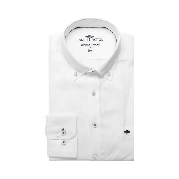 Fynch-Hatton Overhemd Offwhite thumbnail