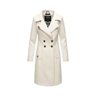 Navahoo Tussenmantel 'Wooly' Zwart / Offwhite