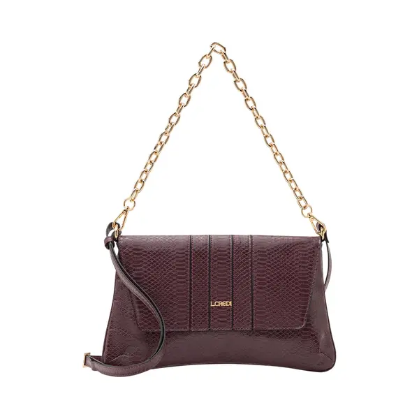 L.Credi, Handtasche, Nuria Schultertasche 32 Cm, Violett thumbnail