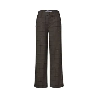 Street One High Waist Straigt Leg Hose Im Casual Fit Darkest Brown 38
