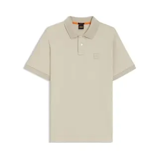 BOSSvoor Mannen. 50507803 Passenger Polo Beige (M), Casual, Katoen, Korte Mouwen