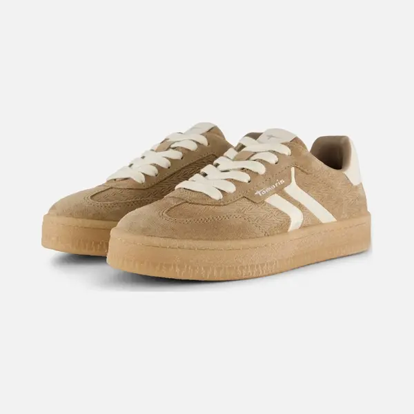 Tamaris Leren Sneaker Unisex Beige thumbnail