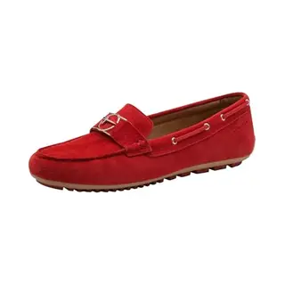 Tamaris Damen Moccassin Flach Leder, Rot, 38 Eu