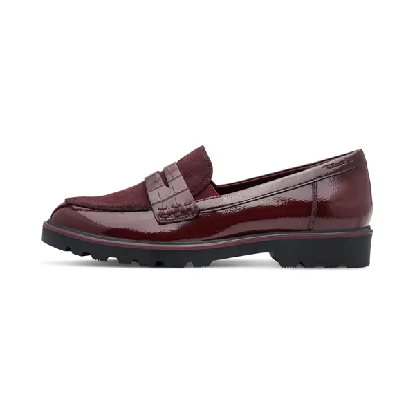 Tamaris Crissy 25 Wine Womens Loafers 24312-41-5A7 In A Plain Man-made In Size 39 thumbnail