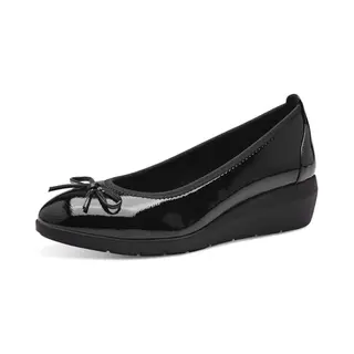 Jana Damen 8-22162-43 Ballerina, Black Patent, 41 Eu