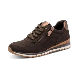 Marco Tozzi Damen Sneaker Materialmix Aus Textil Und Synthetik Wechselfussbett Weiche Innensohle Weiches Innenfutter Vegan Bequem