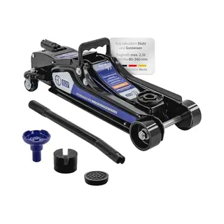 Ecd Germany Unterstellbock Autoheber Mit 2 Gummiauflagen Pkw Rangierwagenheber Für Haus Werkstatt, 2500 Kg Max. Belastbarkeit, (1-St), Wagenheber
