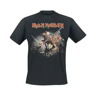Iron Maiden Trooper T-Shirt Schwarz In Xl