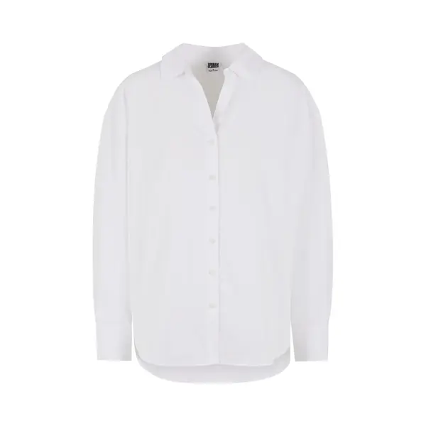 Urban Classics - Oversized Cotton Blouse - Xl - Wit thumbnail