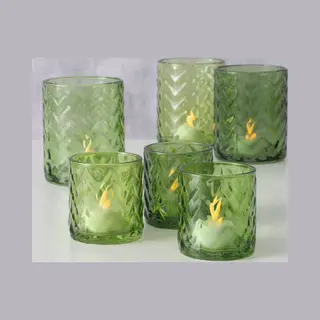 Boltze Home Windlicht Viko 2-delig Groen