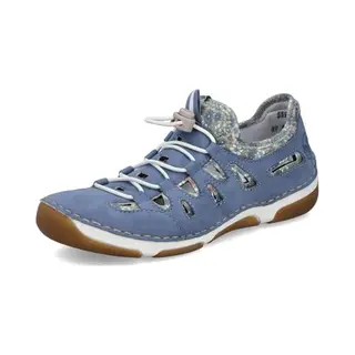 Rieker Sneakers Laag Saffier / Lichtblauw / Pastelgroen / Donkerrood