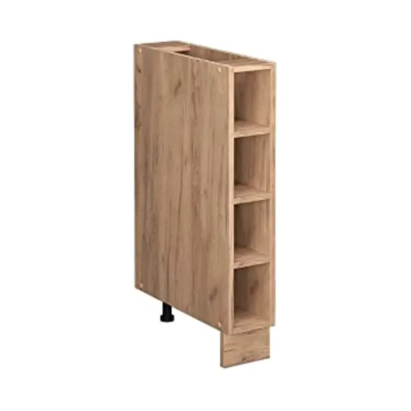 Vicco Kitchen Shelf Fame-Line, Goldkraft Oak, 15 Cm Without Worktop, For Combination With Other Modules From The Fame-Line Series thumbnail