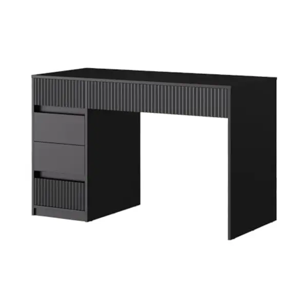 Vicco Schreibtisch Omira, Schwarz, 120 X 55 Cm Mit 5 Schubladen (1-St) thumbnail