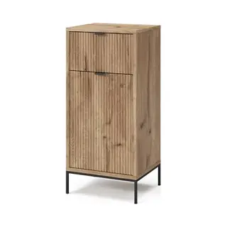 Vicco Midischrank Eliza, Viking Oak/Sonoma, 40 X 87 Cm Mit Tür Und Schublade (1-St)
