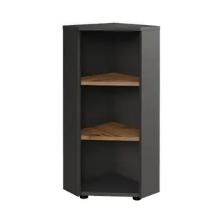 Eckmidischrank Irma, Anthrazit/artisan, 33 X 81 Cm 3 Ablagefächer, Vicco