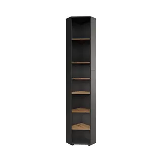 Eckhochschrank Irma, Anthrazit/artisan, 33 X 192 Cm 7 Fächer, Vicco