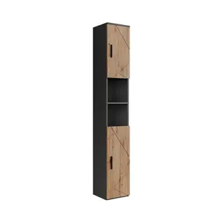 Vicco Hochschrank Irma, Anthrazit/Artisan, 30 X 190 Cm Mit 2 Türen (1-St)