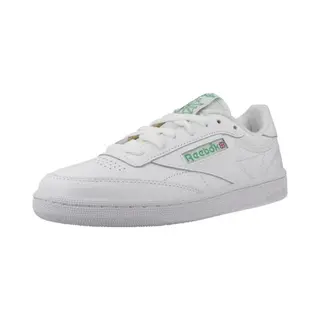 Reebok Women Club C 85 Sneaker, Ftwr White/Ftwr White/Gold Met, 6.5