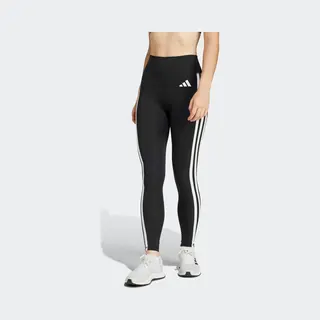 Adidas Performance Sportbroek 'Optime Essentials' Zwart / Wit