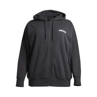 Adidas Sportswear Essentials Linear French Terry Ritshoodie - Dames - Zwart