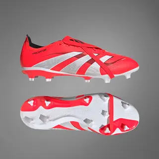 Adidas Predator League Fold-over Tongue Fg/Ag Pure Victory - Rot/Weiß/Schwarz, Größe 46