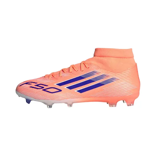 Adidas Performance F50 League Mid Firm/Multi-Ground Voetbalschoenen - Unisex - Oranje thumbnail