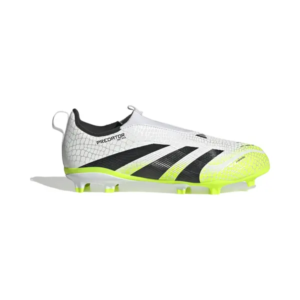 Adidas Unisex League Laceless Firm Ground Football Boots Kids, Cloud White/Core Black/Lucid Lemon, 12.5 Uk Child thumbnail