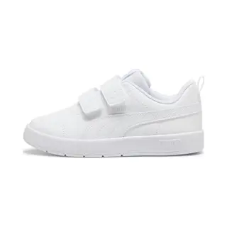 Puma Court Flex V3 V Ps Sneakers, Uniseks, Kinderen, Puma Wit Puma Wit Zilver Mist, 33 Eu