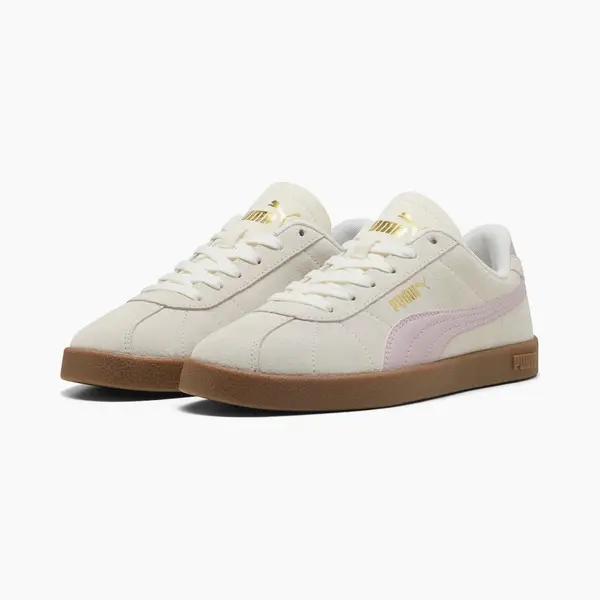 Puma Erwachsene Club Ii Suede Sneakers 41 Warm White Rose Mauve Gum Pink Beige thumbnail