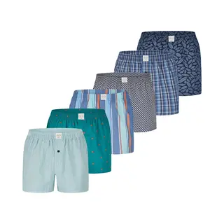 Mg-1 Wijde Kinder Boxershorts Jongens 6-Pack D505K - Maat 176