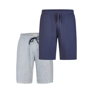 Phil & Co. Berlin Pyjamabroek 'Classic' Blauw / Donkerblauw / Lichtgrijs