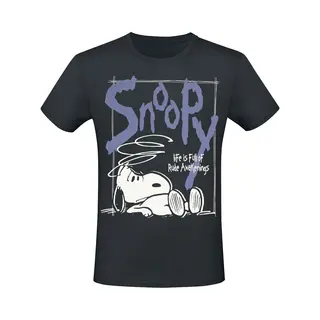 Peanuts Snoopy T-Shirt Schwarz In M