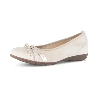 Gabor Damen Klassische Ballerinas, Frauen Ballerinas, h-Weite, Leder-Sohle, Cherry, Merlot, Sport-Dynamic, g-Weite, glatt-Leder, Oak Kombi, 38.5 Eu /
