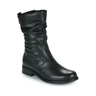 Gabor Damen Chelsea Boots, Frauen Stiefeletten, Moderate Mehrweite (G), uebergangsstiefel, Schlupfstiefel, flach, schwarz (Flausch), 38 Eu / 5 Uk