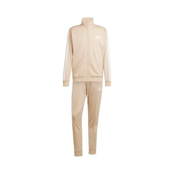 Adidas Herren Sportswear Basic 3 Stripes Tricot Tracksuit, Magic Beige/white, M thumbnail