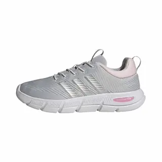 Adidas Women's Cloudfoam Flex Elastic Laces Shoes, Lgh Solid Grey/Matte Silver/Clear Pink, 3.5 Uk