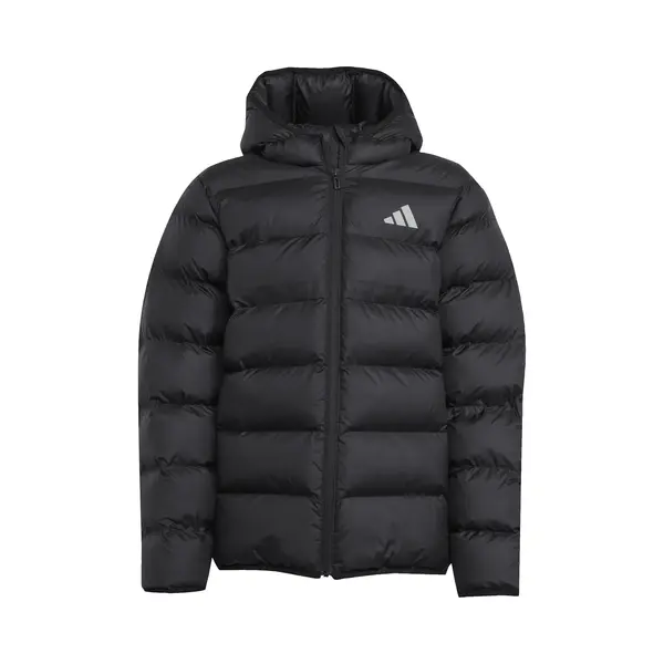 Adidas Unisex Kinder Synthetic Down Jacket, Black/Black/White, 13-14 Years thumbnail