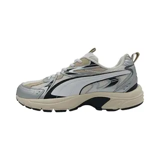 Puma Milenio Tech Unisex-Sneaker, Warmweiß, Weiß/Silber, 10 Uk
