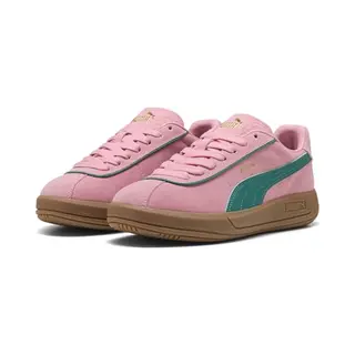 Puma Damen Puma Club KlassikaSneaker, Pinkscape Wildgrün Puma Gold, 37.5 Eu